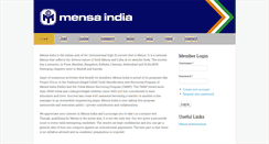 Desktop Screenshot of mensaindia.org